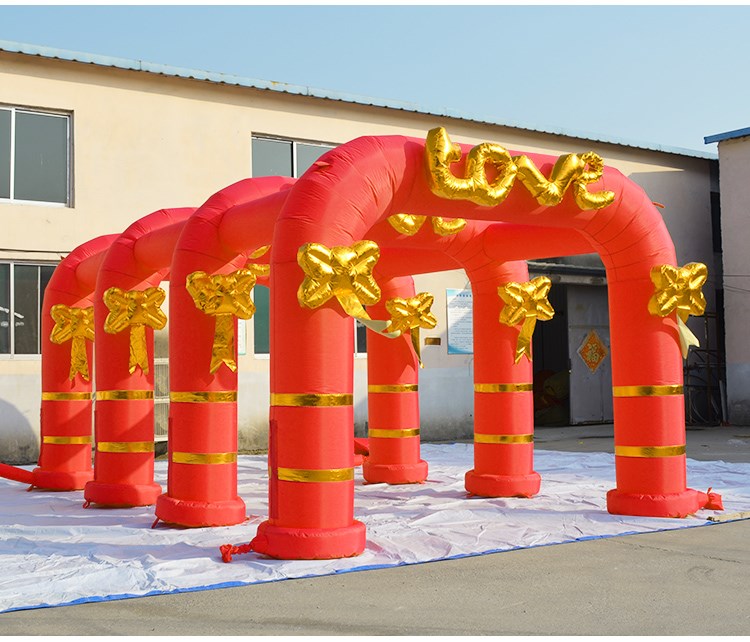 北京红色婚庆拱门帐篷